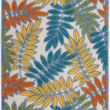 nourison aloha alh18 ivory multi rug