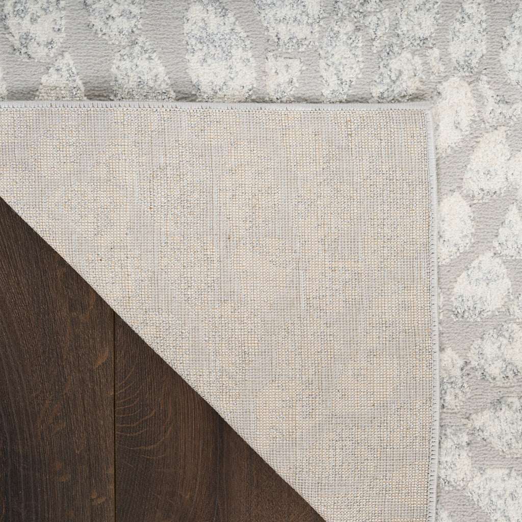 nourison ambiance ami02 grey silver rug