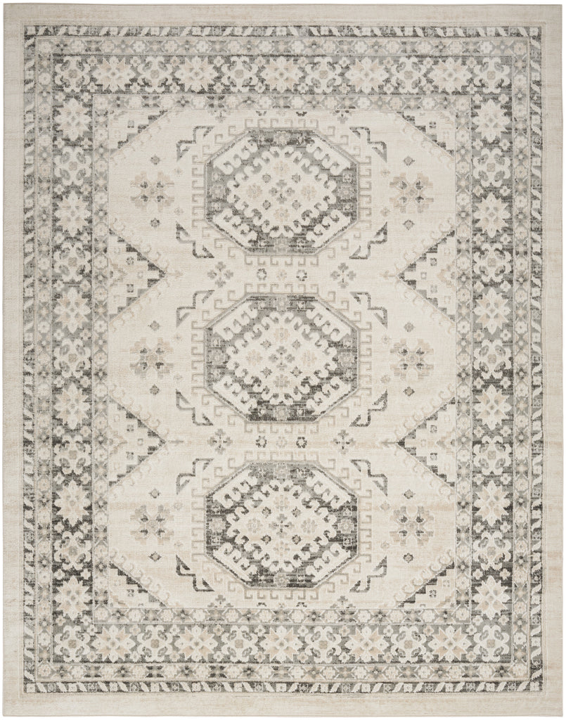 nourison serenity home srh01 ivory grey rug