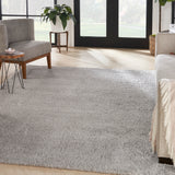 nourison dreamy shag drs05 silver rug
