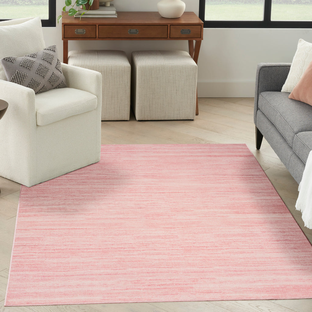 nourison washable essentials wae01 pink rug