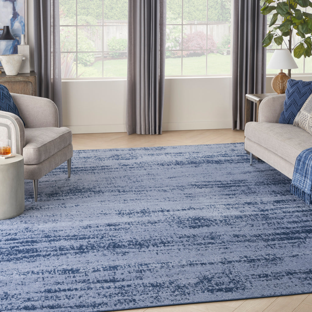 nourison nourison essentials nre03 denim rug