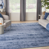 nourison nourison essentials nre03 denim rug