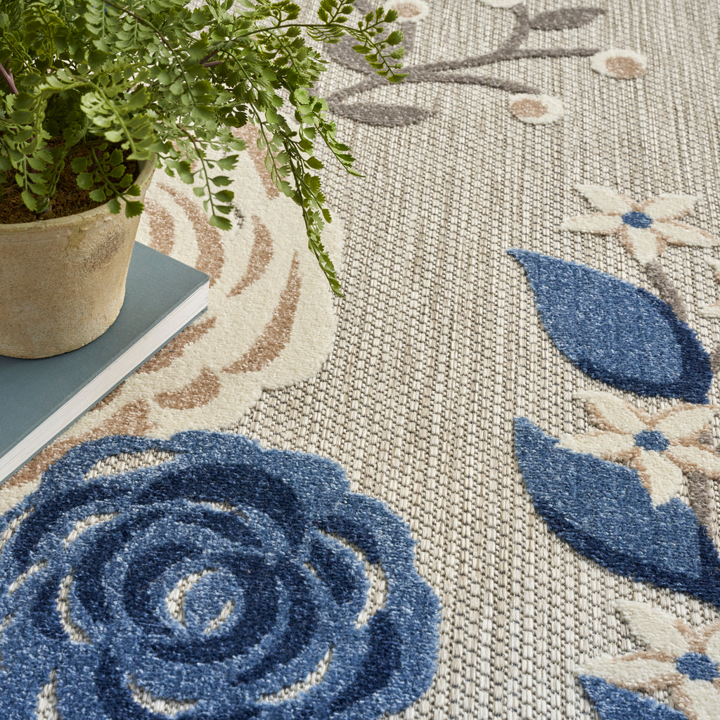 nourison aloha alh32 blue grey rug
