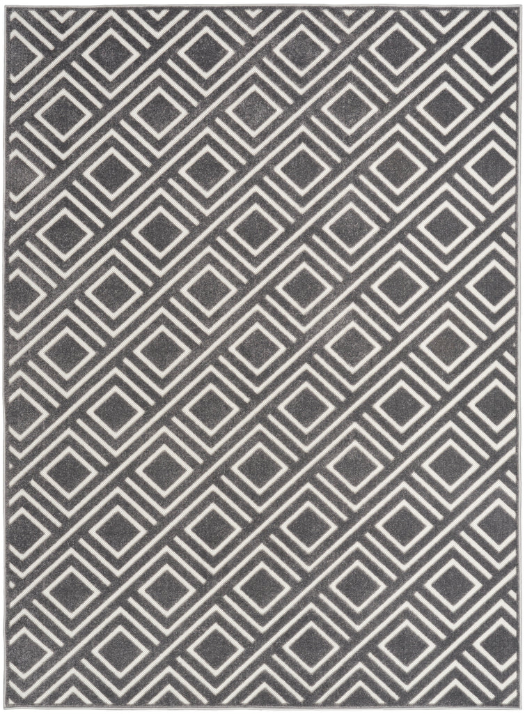 nourison care free caf03 grey rug