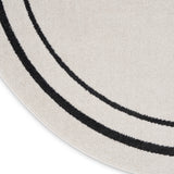 nourison nourison essentials nre02 ivory black rug