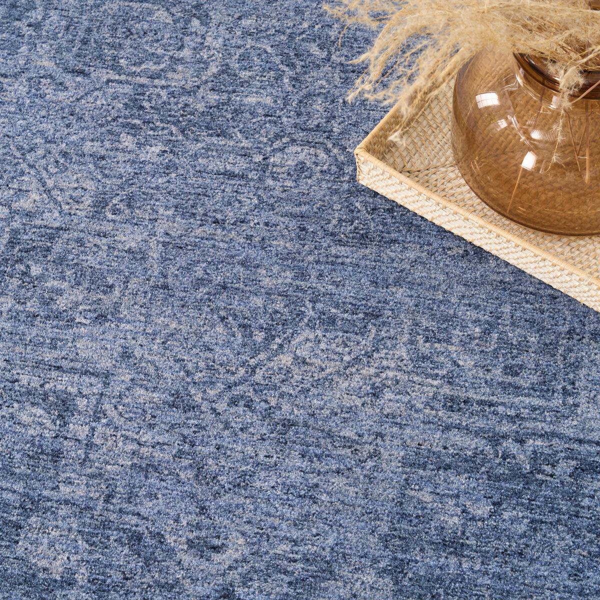 nourison pure shades sad02 blue rug