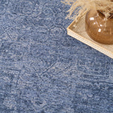nourison pure shades sad02 blue rug