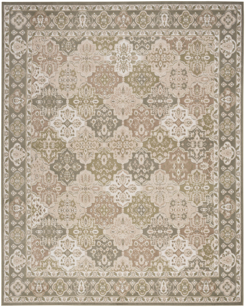 nourison grafix grf31 green rug