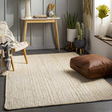 Hauteloom Pangnirtung PANGN Cream Woven/Flatwoven Jute Rug