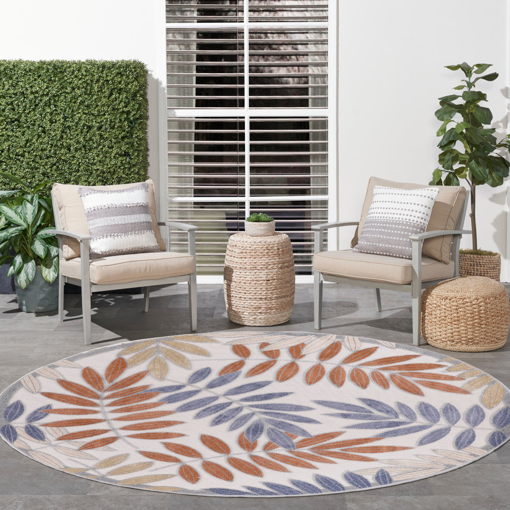 nourison aloha alh18 blue mocha rug