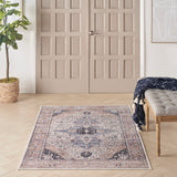 nourison grand washables grw05 ivory blue rug
