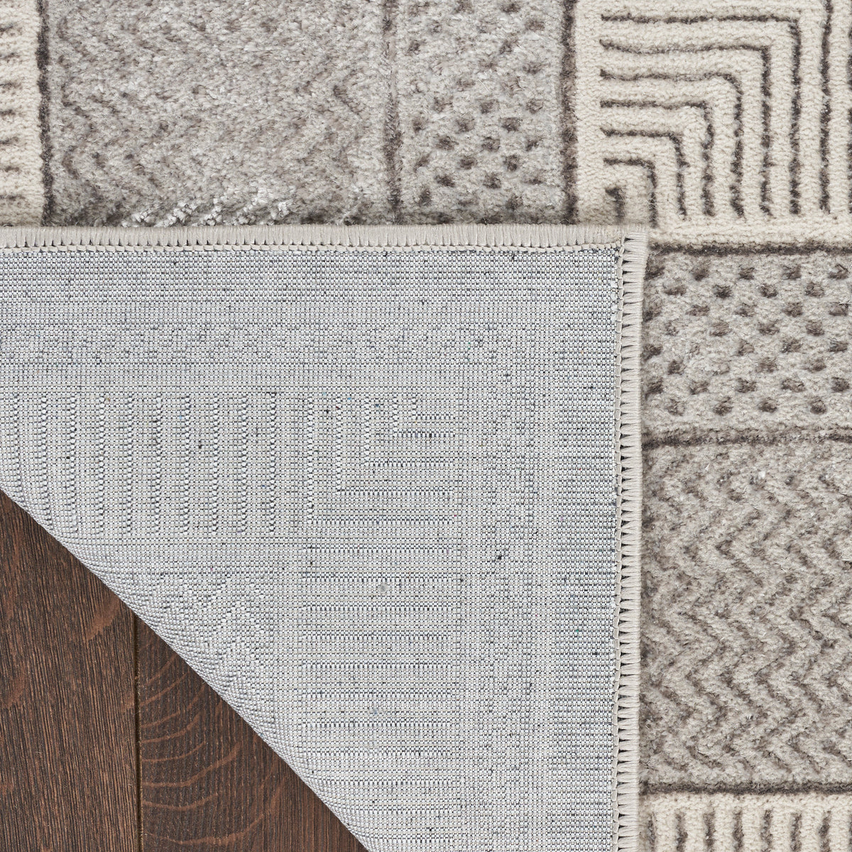 nourison glitz glz07 silver rug