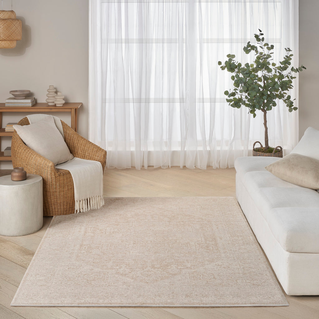 nourison pure shades sad02 beige rug
