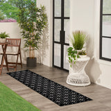 nourison nourison essentials nre04 black ivory rug