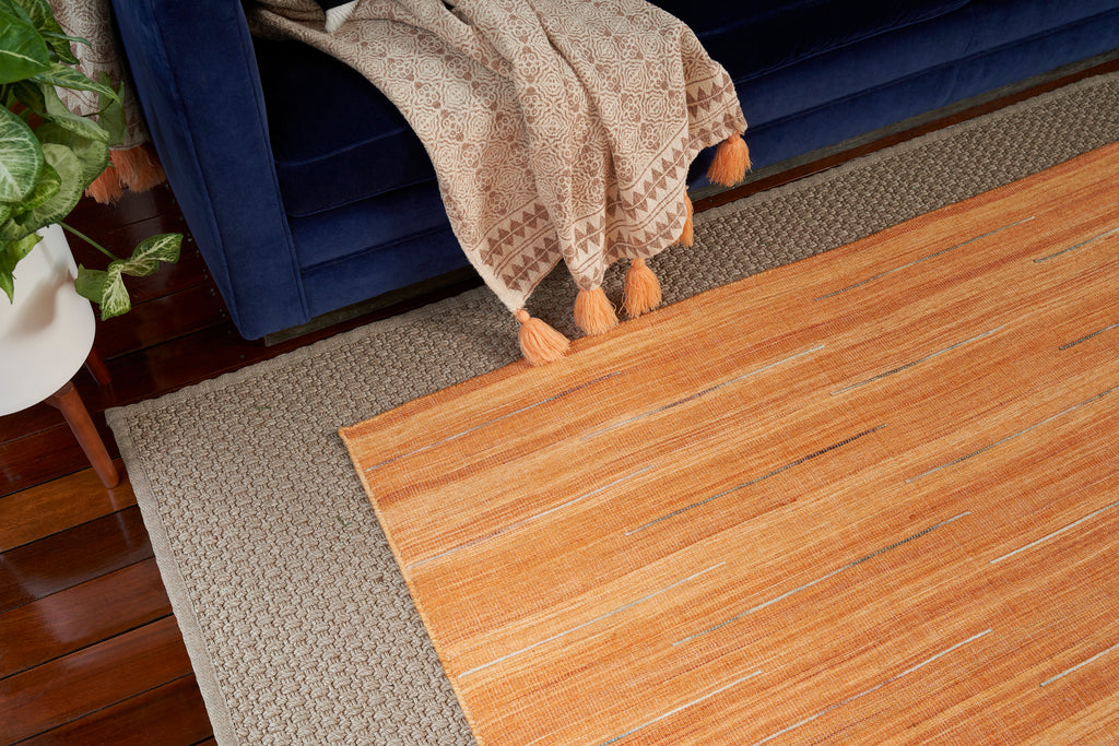 nourison interweave iwv01 orange rug
