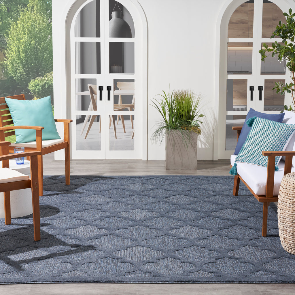 nourison easy care nes01 navy blue rug