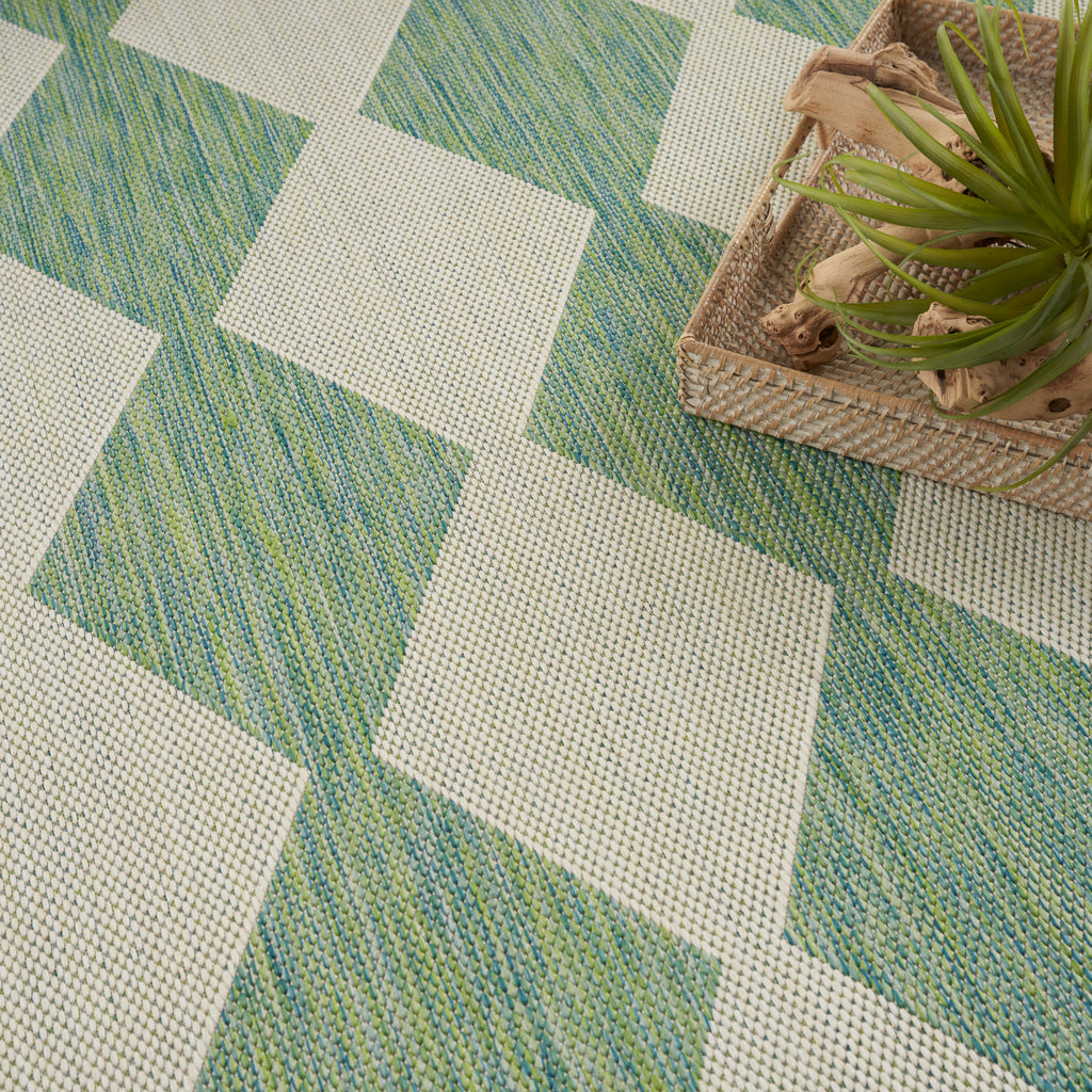 nourison positano pos04 blue green rug