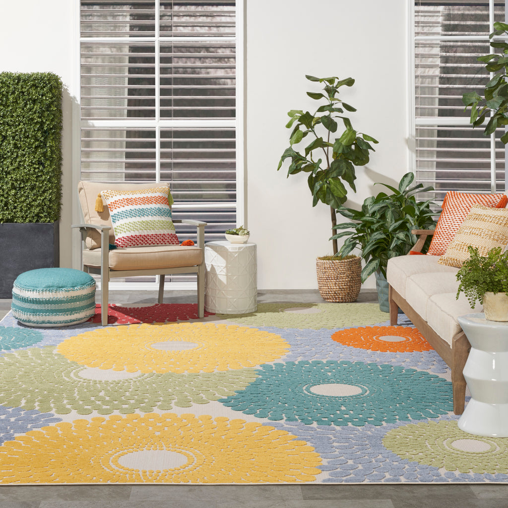 nourison aloha alh29 multicolor rug