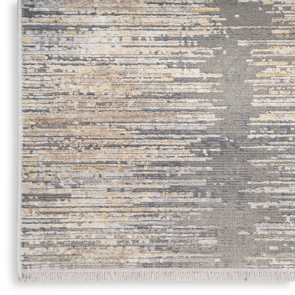 nourison abstract hues abh03 grey gold rug