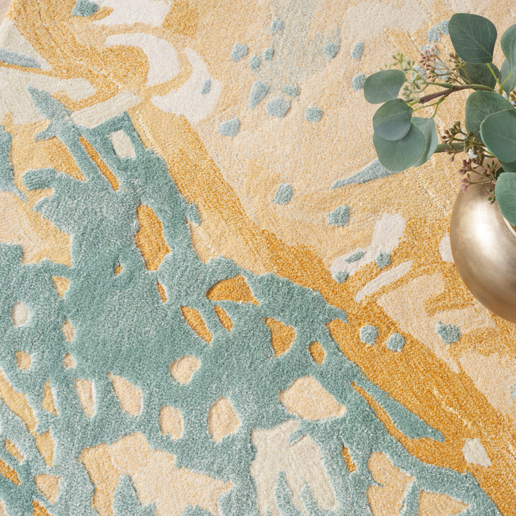 nourison prismatic prs36 sand blue rug