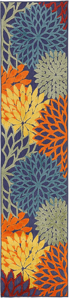 nourison aloha alh05 navy multicolor rug