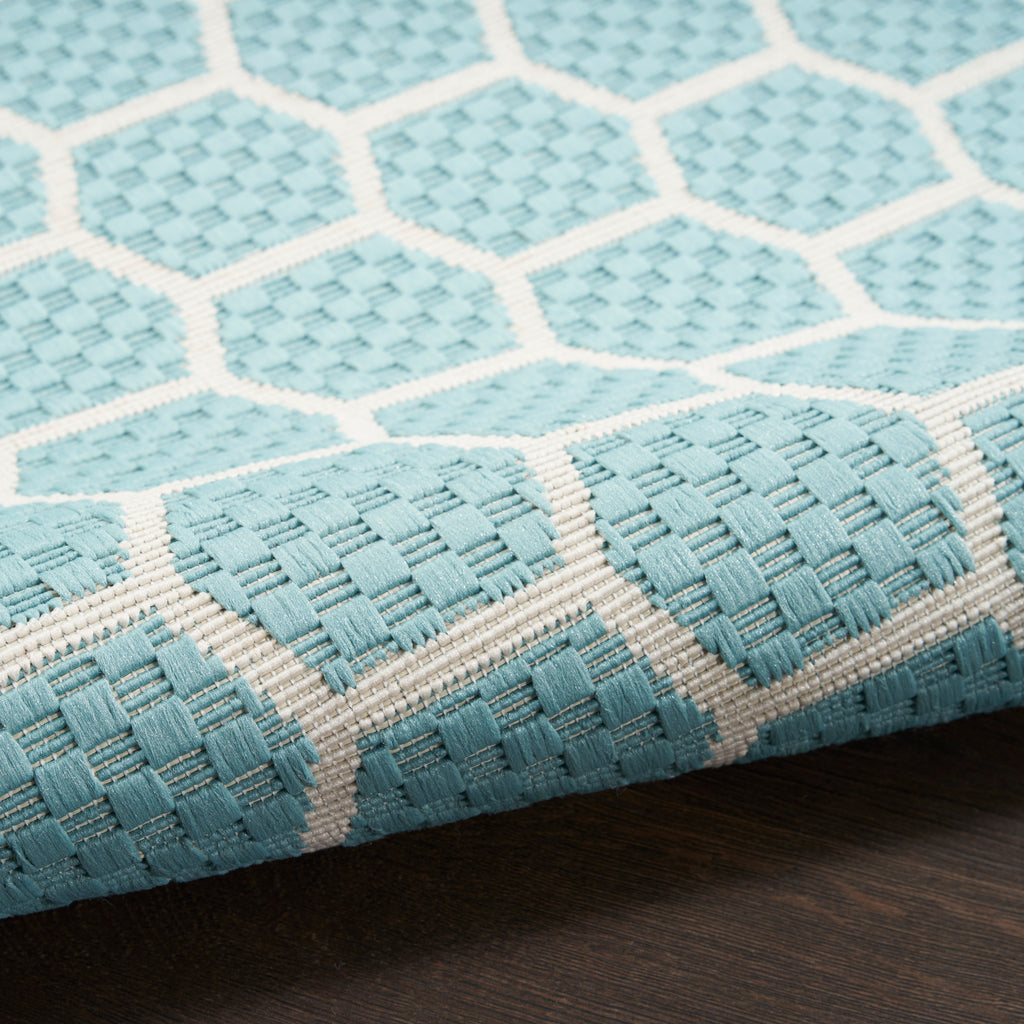 nourison twist reversible tws01 aqua rug