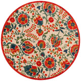 nourison aloha alh17 red multicolor rug