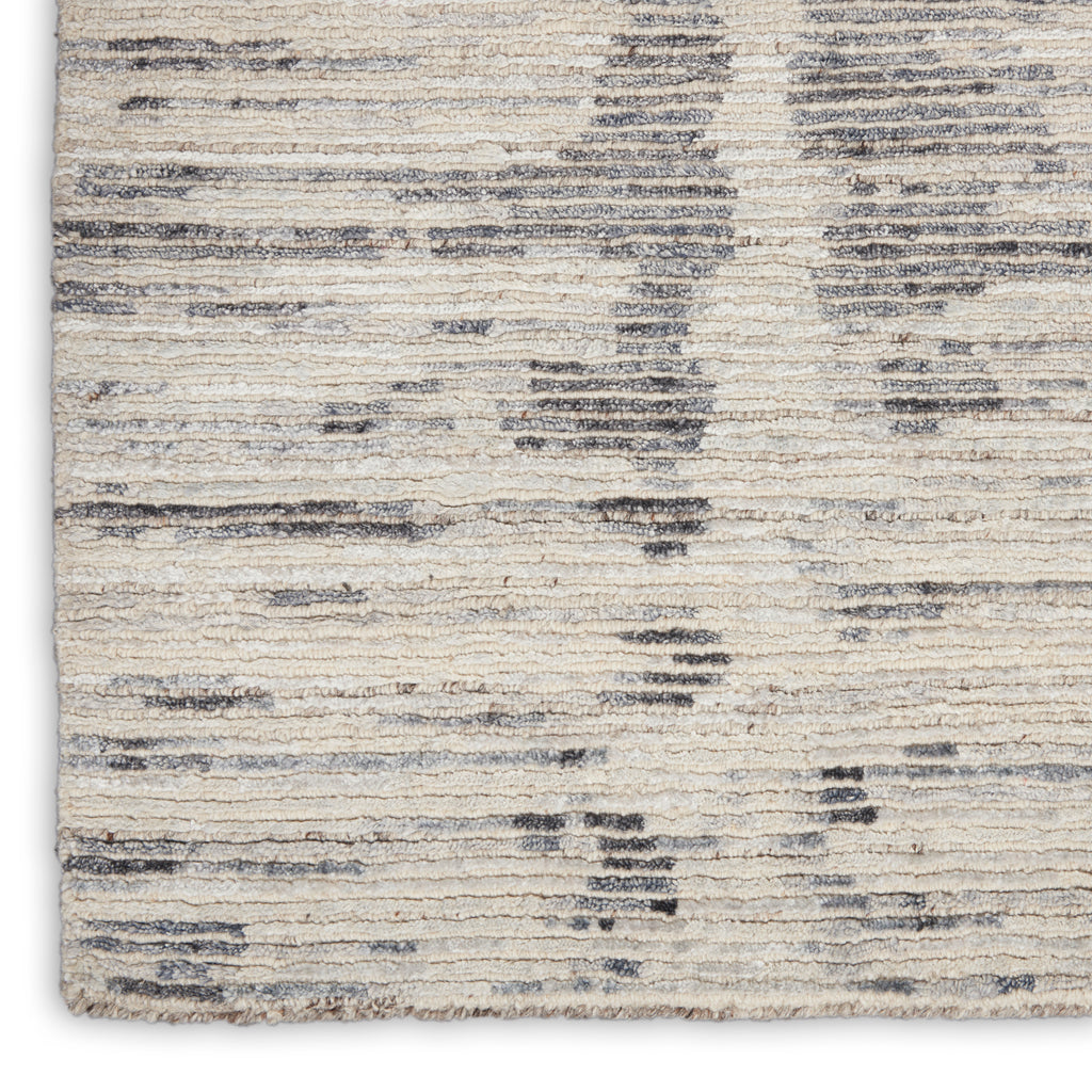 nourison ocean ocp03 cream charcoal rug