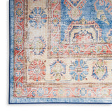 nourison fulton ful08 blue ivory rug