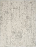 nourison quarry qua01 cream grey rug