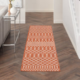 nourison positano pos02 terracotta rug
