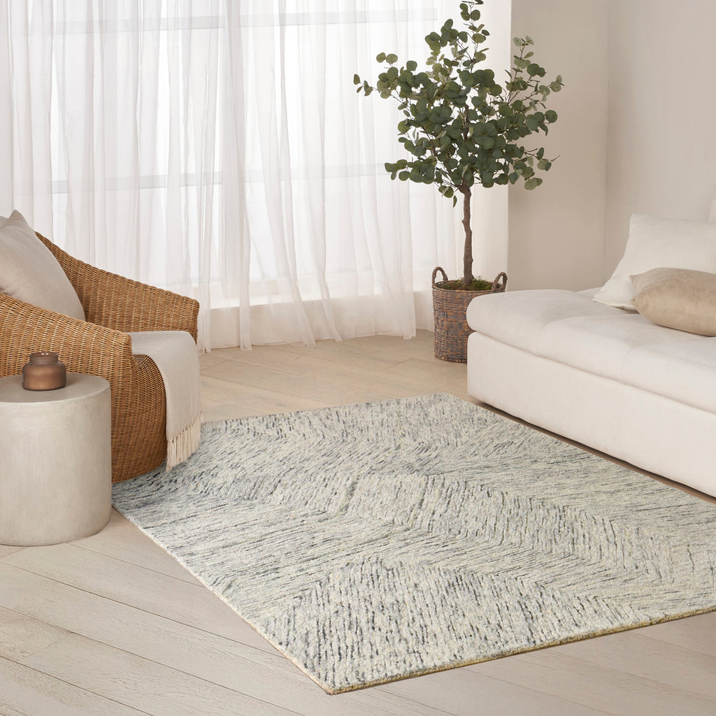nourison pure angles ang01 grey rug