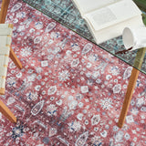 nourison grand washables grw06 brick ivory rug