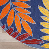 nourison aloha alh18 navy multicolor rug