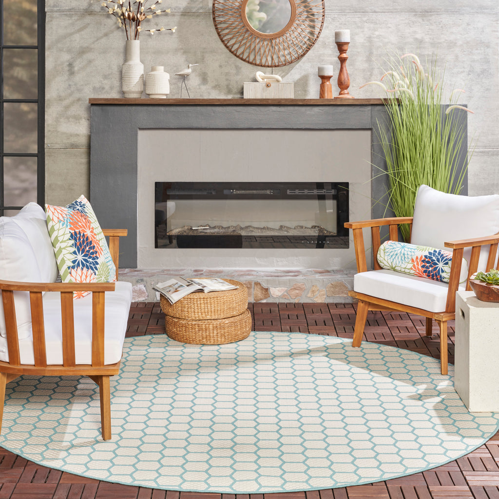nourison twist reversible tws01 aqua rug