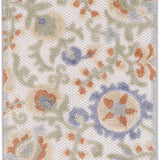 nourison aloha alh17 ivory blue rug