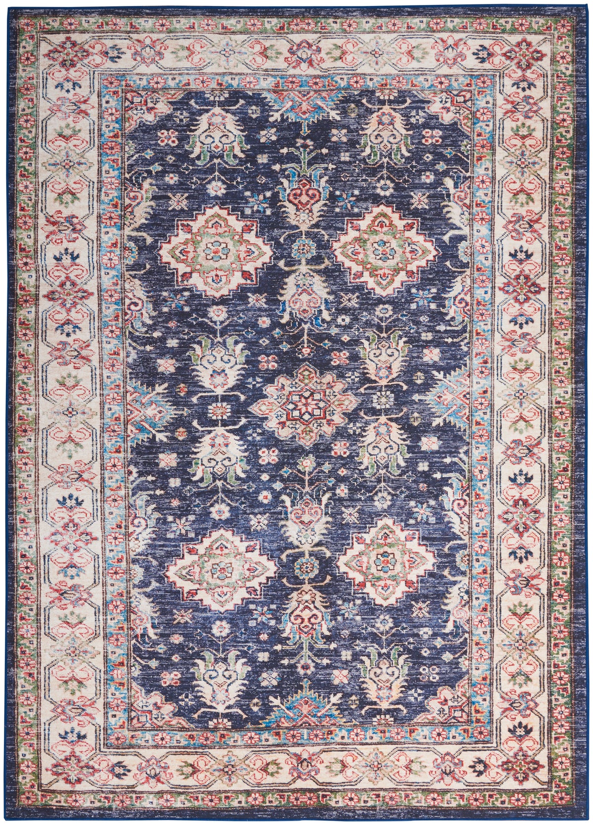 nourison fulton ful01 navy rug
