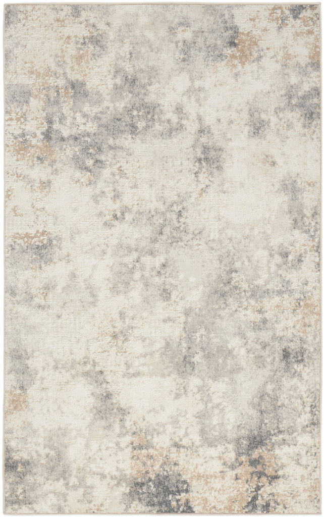 nourison ck005 enchanting ech07 ivory grey rug