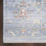 nourison elegant heirlooms elh02 blue ivory rug
