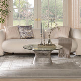 nourison glitz glz07 silver rug