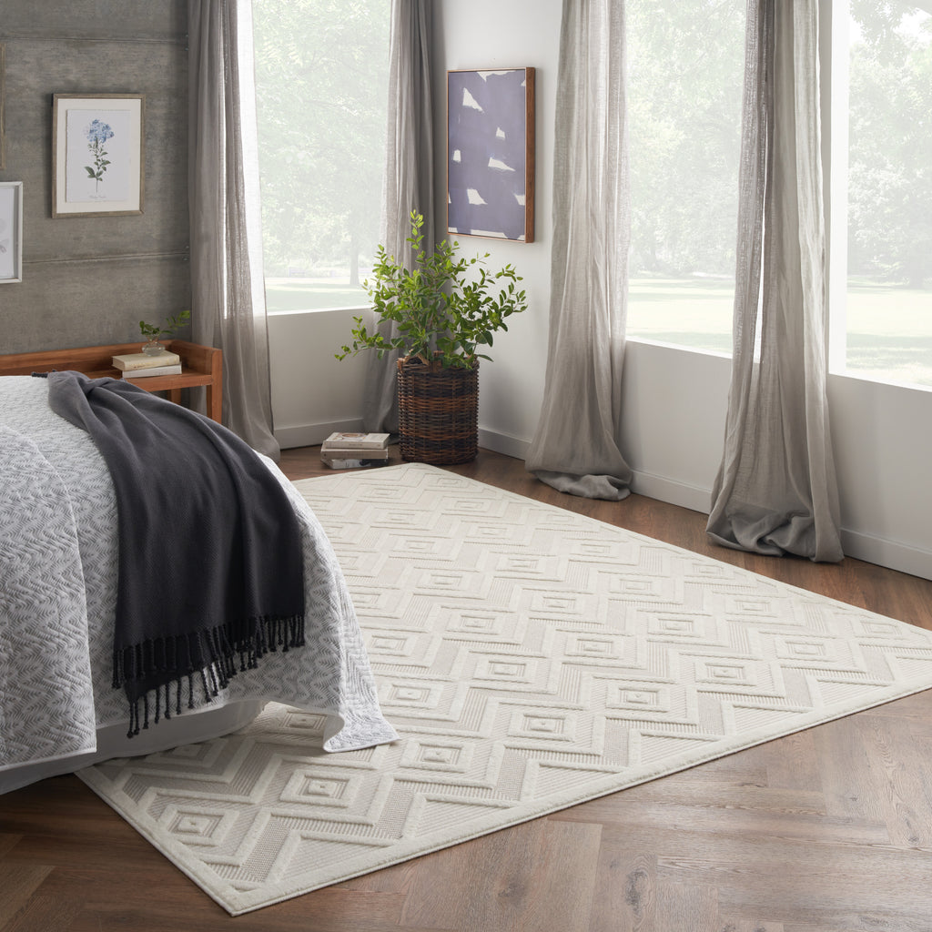 nourison versatile nrv01 ivory white rug