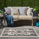 nourison nourison essentials nre05 ivory blue rug