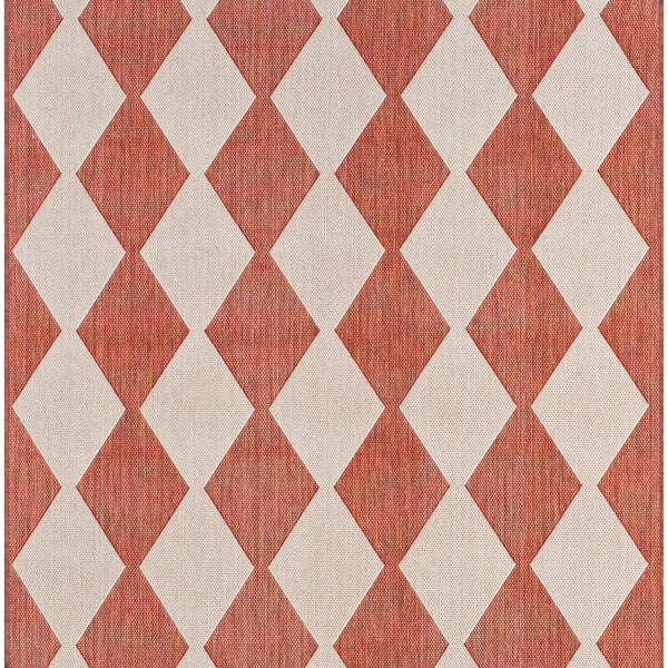 nourison positano pos04 terracotta rug