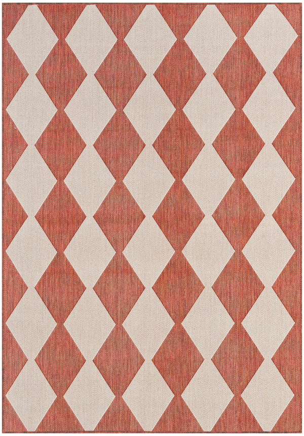 nourison positano pos04 terracotta rug