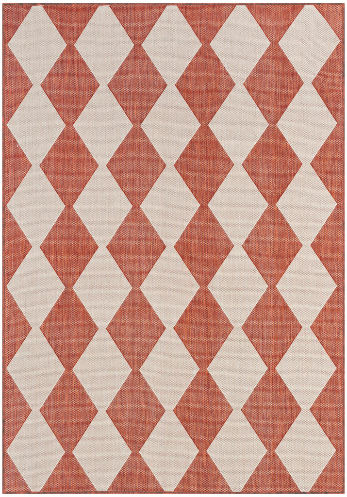 nourison positano pos04 terracotta rug