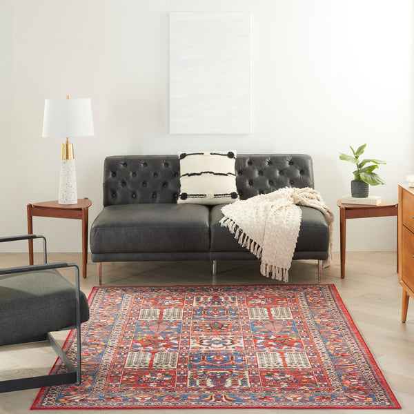 nourison fulton ful05 red rug