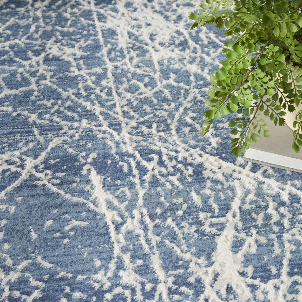 nourison exhale exl02 navy ivory rug