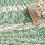 nourison positano pos03 blue green ivory rug