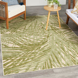 nourison aloha alh41 ivory green rug